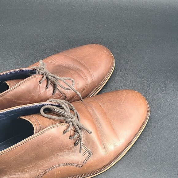 Cole Haan Men Leather Brown Lace Up Chukka Boot Shoes C10895 Size 10M - Picture 8 of 8